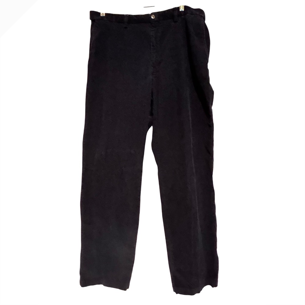 Vtg Haggar Mens Navy Corduroy Straight Leg Pants 38x34 Classic eclectic grandpa